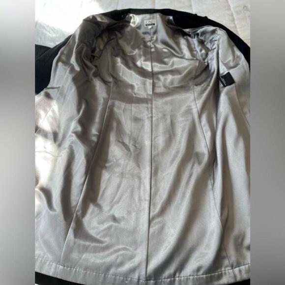 🚓 Jones New York Wool Blend Pea Coat 6 Black - Picture 9 of 14